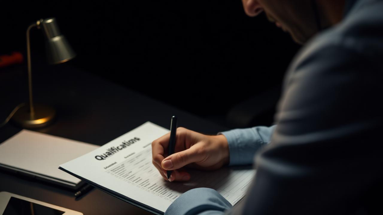 Agent remplissant une grille de qualification lors d'un appel